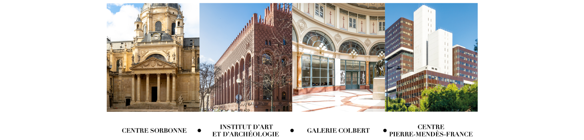 Centre Sorbonne, Institut d'Art et d'Archéologie, Galerie Colbert, Centre Pierre-Mendès-France