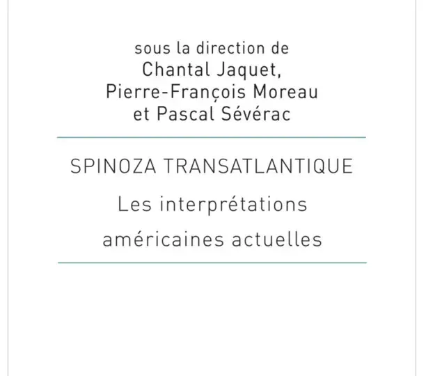 Spinoza transatlantique