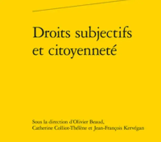 Droits subjectifs et citoyenneté