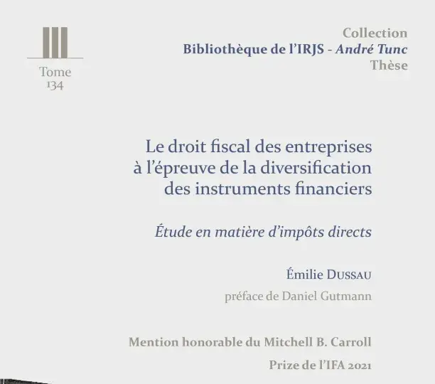 Le droit fiscal des entreprises à l’épreuve de la diversification des instruments financiers