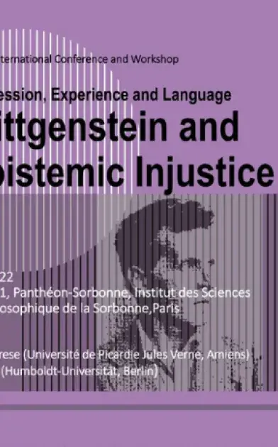 Bannière Oprression, Experience and language. Wittgenstein and Epistemic injustice